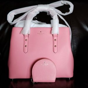 2 PCS Kate Spade Evangeline Satchel and Wallet